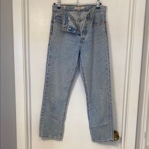 Levi’s cropped wedgie straight jeans